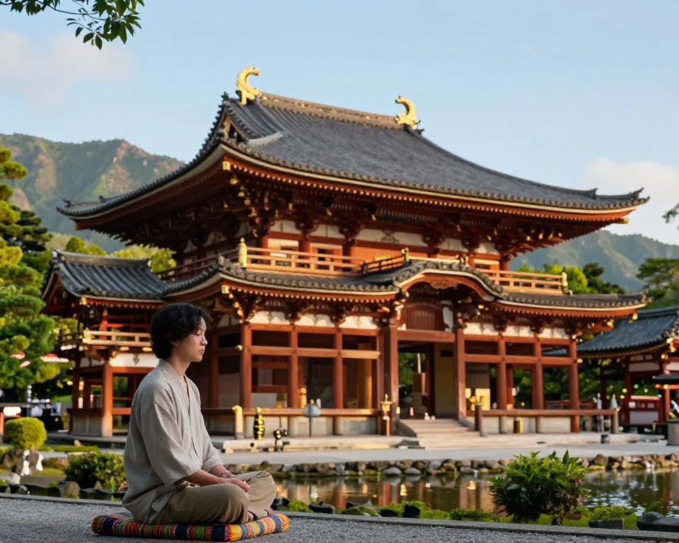 Buddhismus Meditation am Byodo In Tempel Buddhismus Meditation am Byodo In Tempel