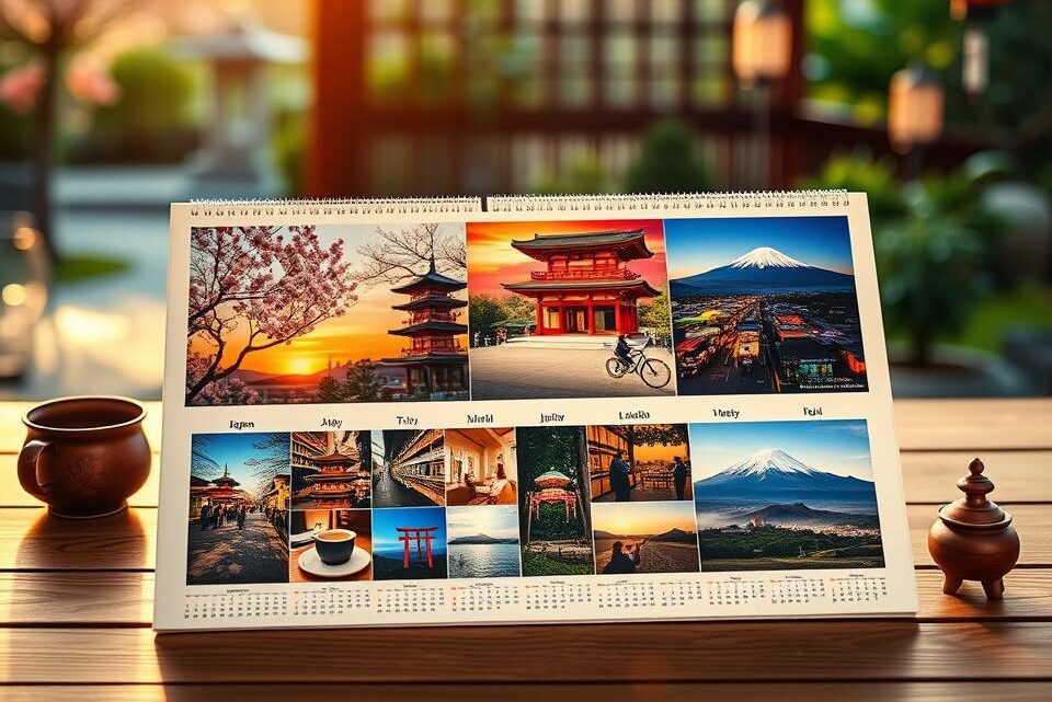 Fotokalender mit Urlaubsfotos aus Japan gestalten