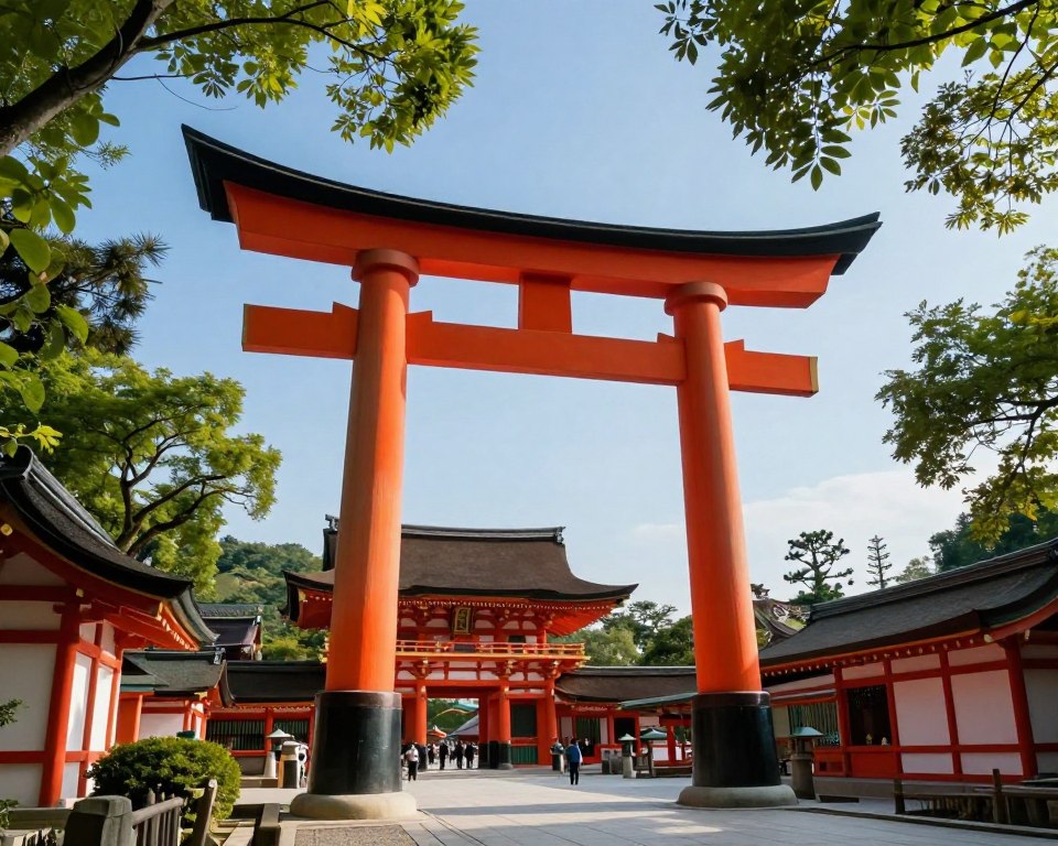 Heian Jingu Torii Eingangstor Heian Jingu Torii Eingangstor