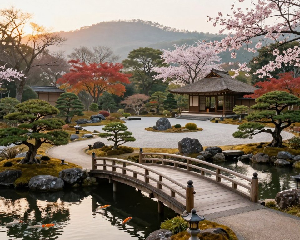Japanische Gartengestaltung Perspektive