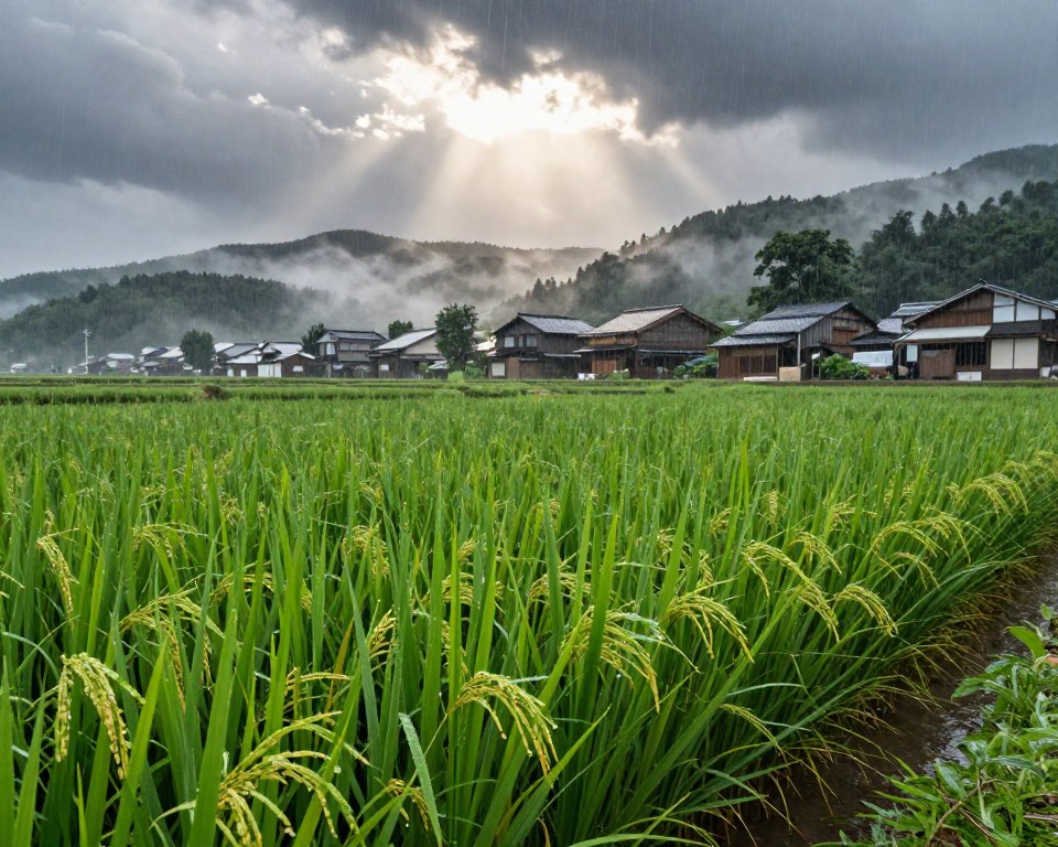 Regionale Unterschiede Regenzeit Süden Japan