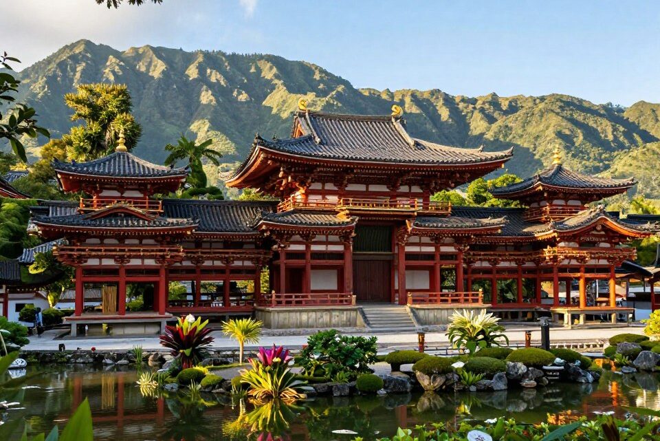 Byodo In Tempel: Japanische Architektur auf Hawaii